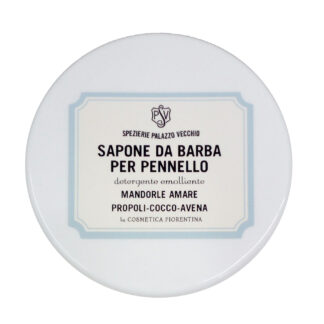 PROPOLI COCCO AVENA - SAPONE DA BARBA "PENNELLO" - VEGETABLE SHAVING SOAP-0